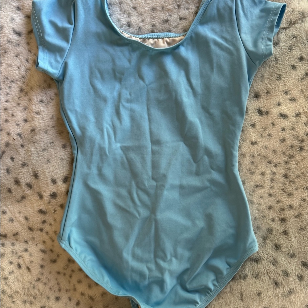 Capezio Light Blue Dance Leotard NWOT